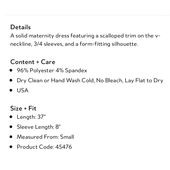 Navy Scalloped Trim Fitted Maternity Dress - Picture 3 of 4